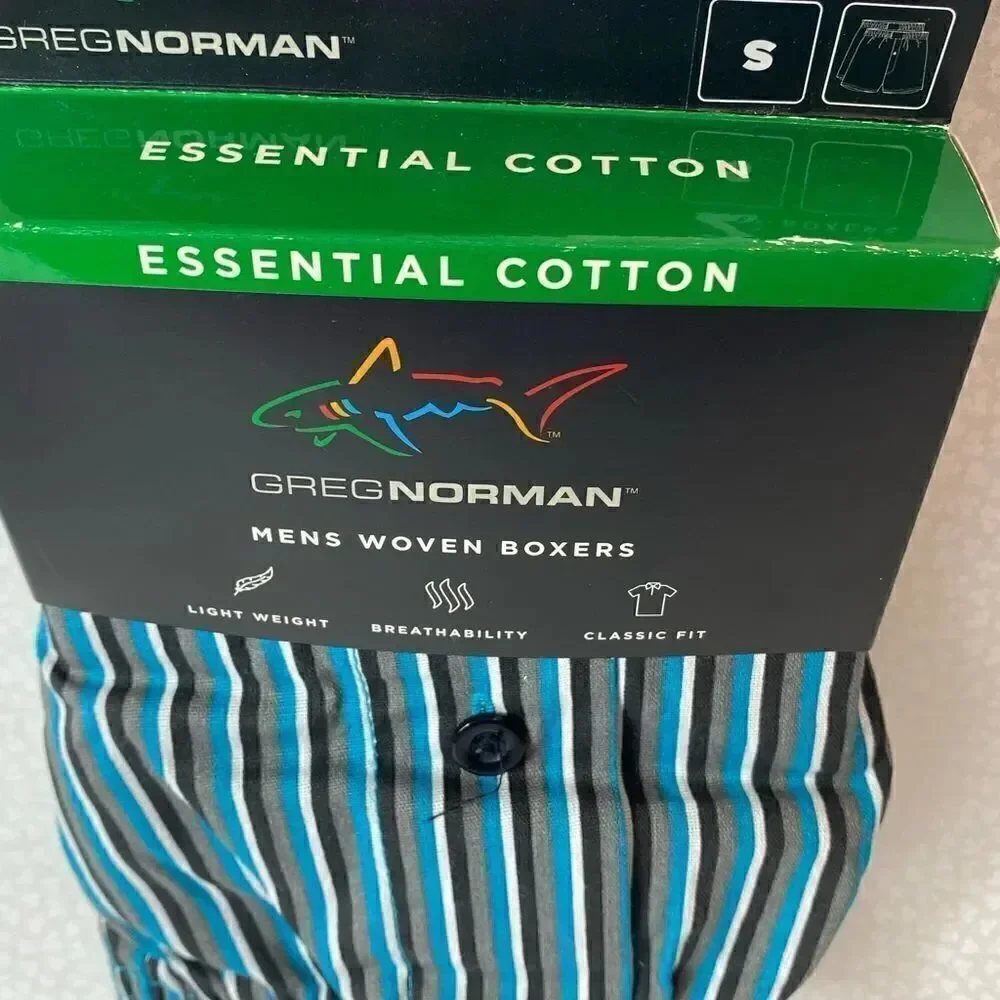 GREG NORMAN Mens Small 2 Pair Woven Boxers